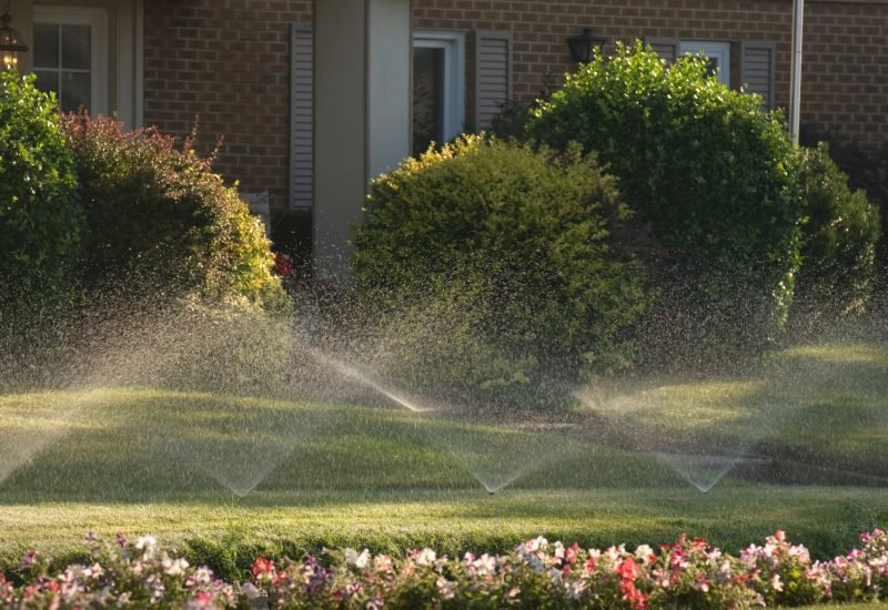 Sprinklers and Flowers