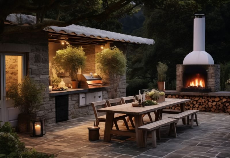 high-end outdoor kitchen for you residential home