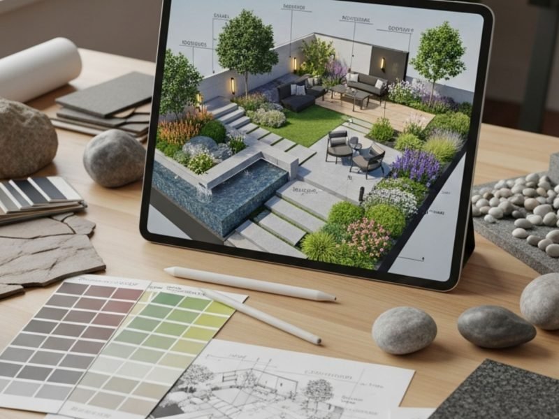 landscaping design rendering