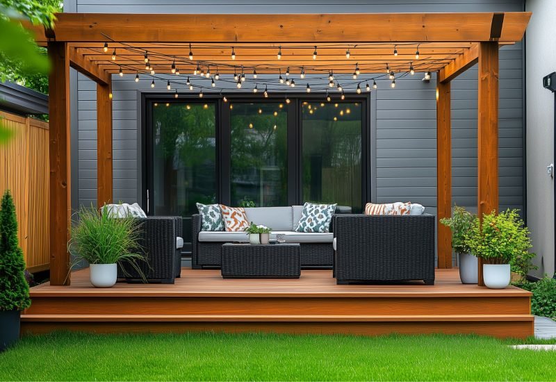 outdoor patio in a residential property