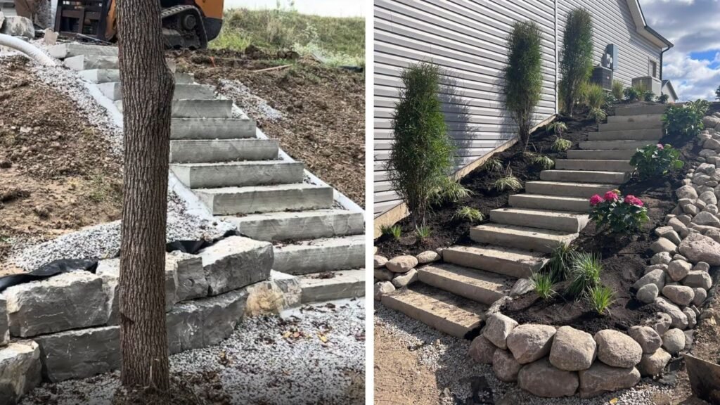 before and after landscaping